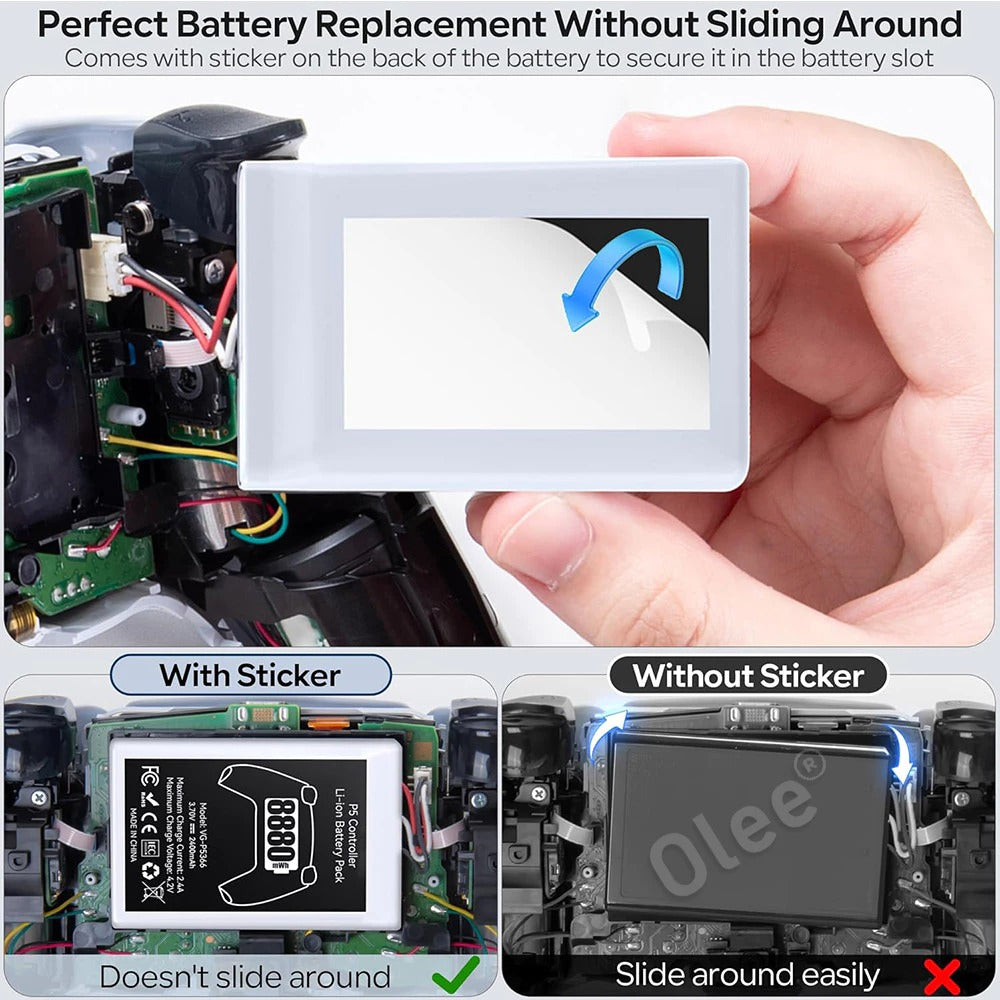 PS5 Controller Li-ion 8880mAH Battery Pack 2-Pack (VG-P5366)