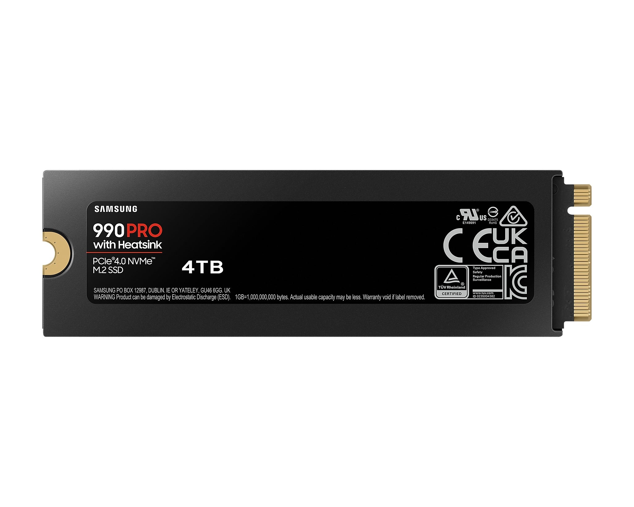 Samsung 990 PRO PCIe 4.0 NVME M.2 Internal SSD with Heatsink (1TB, 2TB, 4TB)