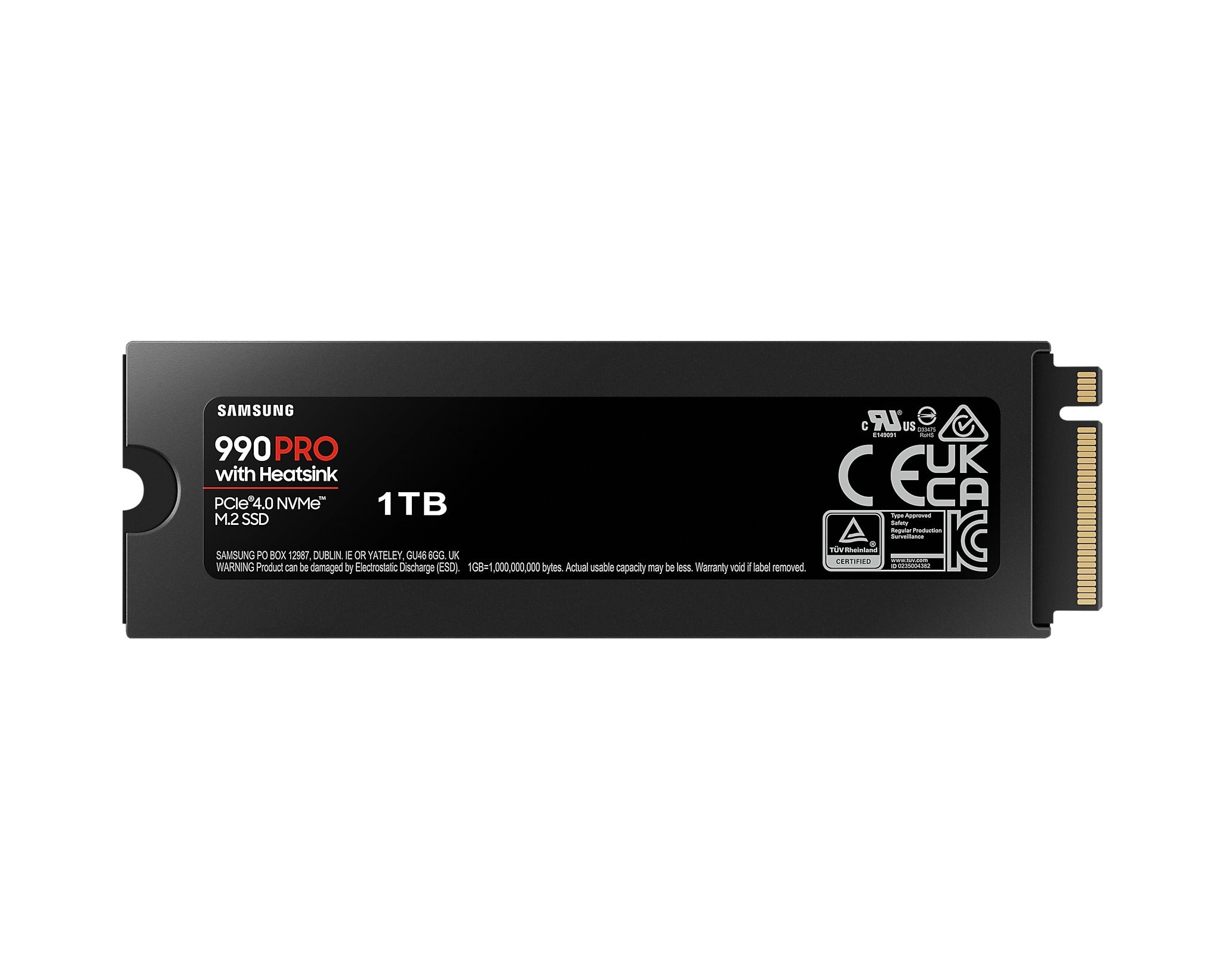 Samsung 990 PRO PCIe 4.0 NVME M.2 Internal SSD with Heatsink (1TB, 2TB, 4TB)