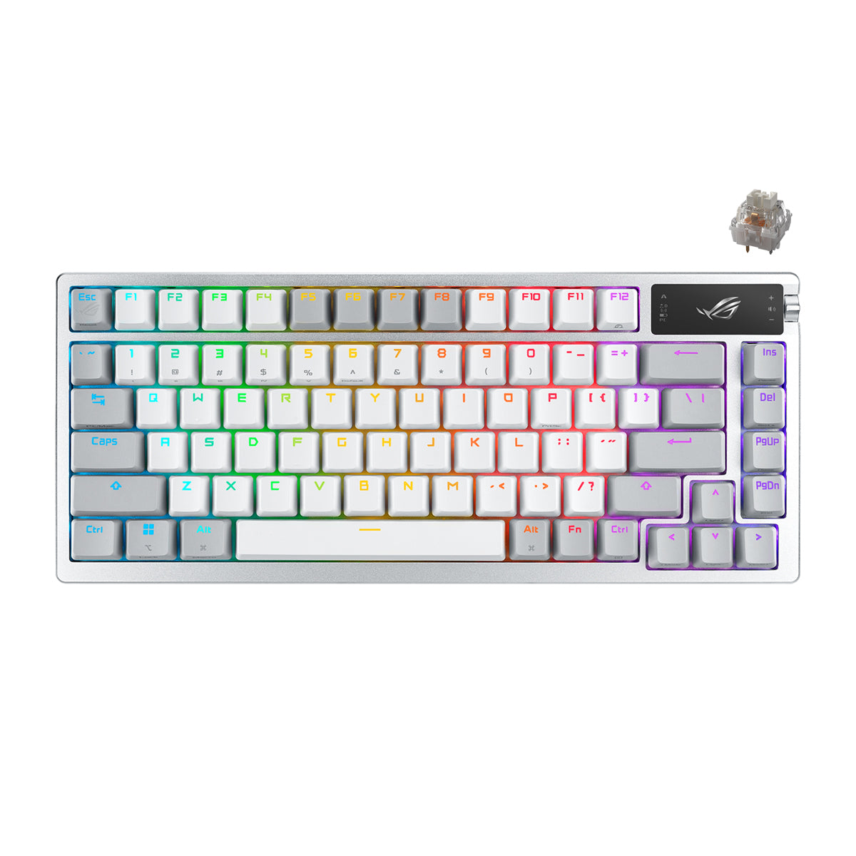 Asus ROG Azoth 75% Wireless Mechanical Gaming Keyboard (White) | DataBlitz