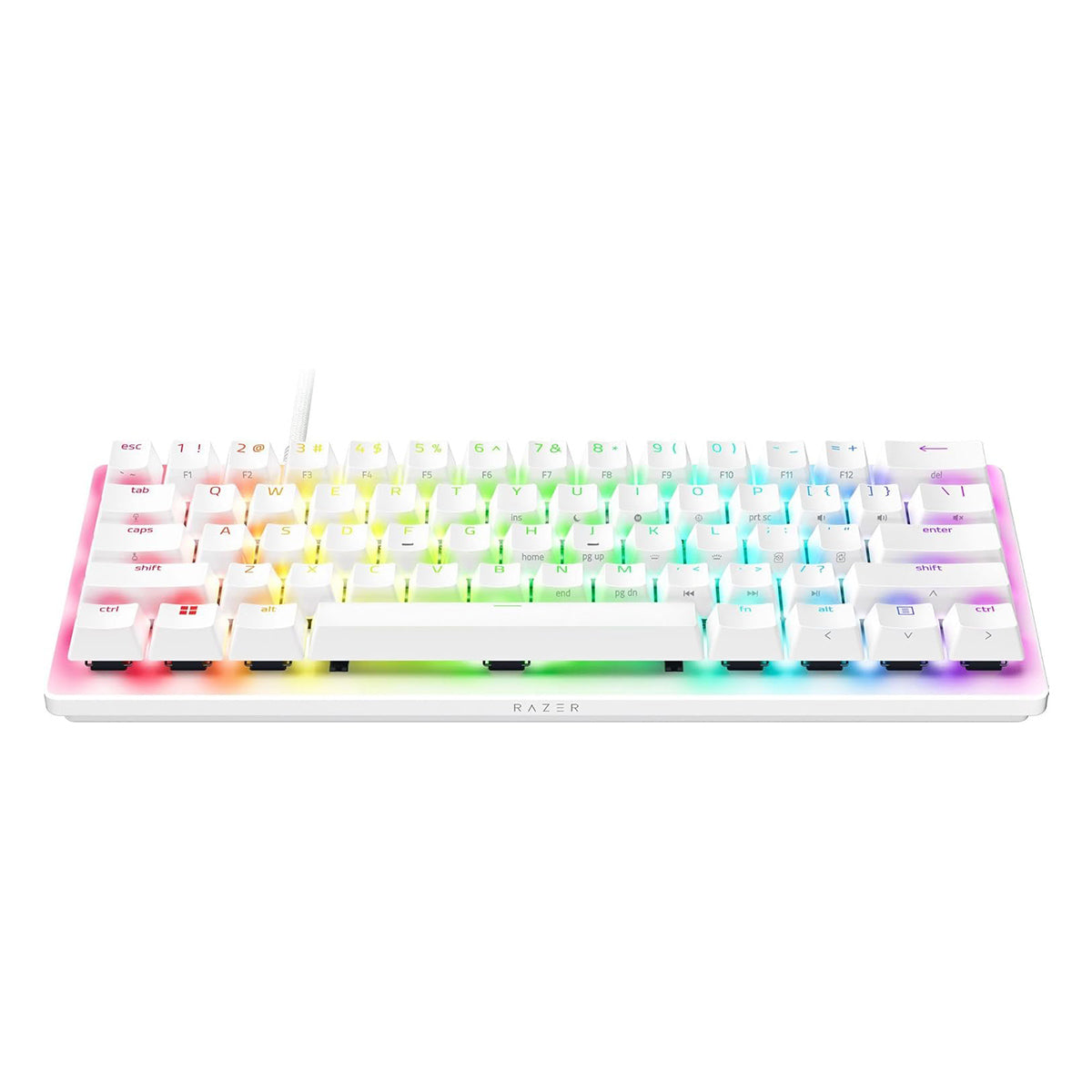 Razer Huntsman V3 Pro Mini 60% Analog Optical Esports Keyboard (White)
