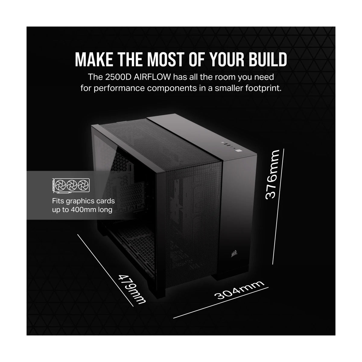 Corsair 2500D Airflow Mid-Tower Dual Chamber PC Case
