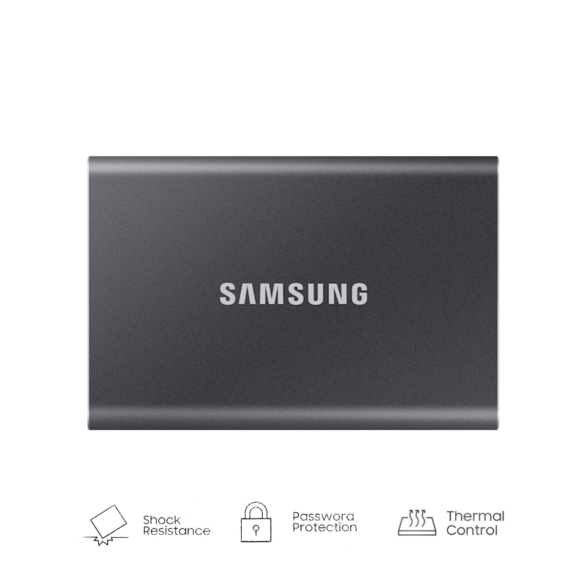 Samsung T7 2TB Portable External SSD (Titan Gray) (MU-PC2T0T/WW)