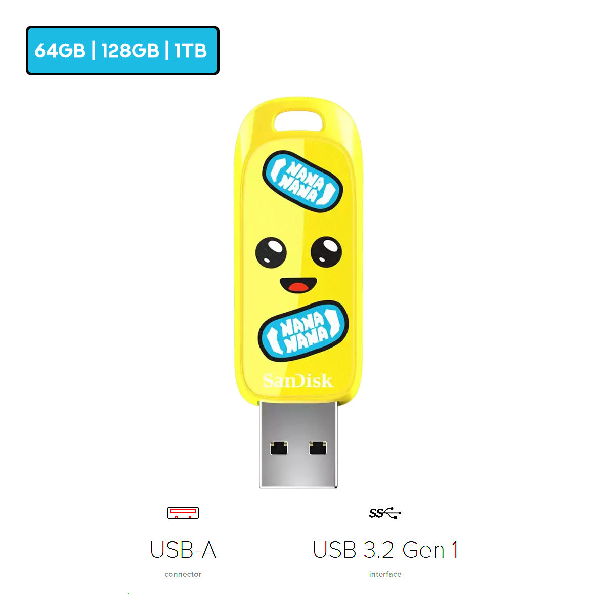 SanDisk Fortnite USB 3.2 Gen 1 Up to 130MB/s Read USB Flash Drive
