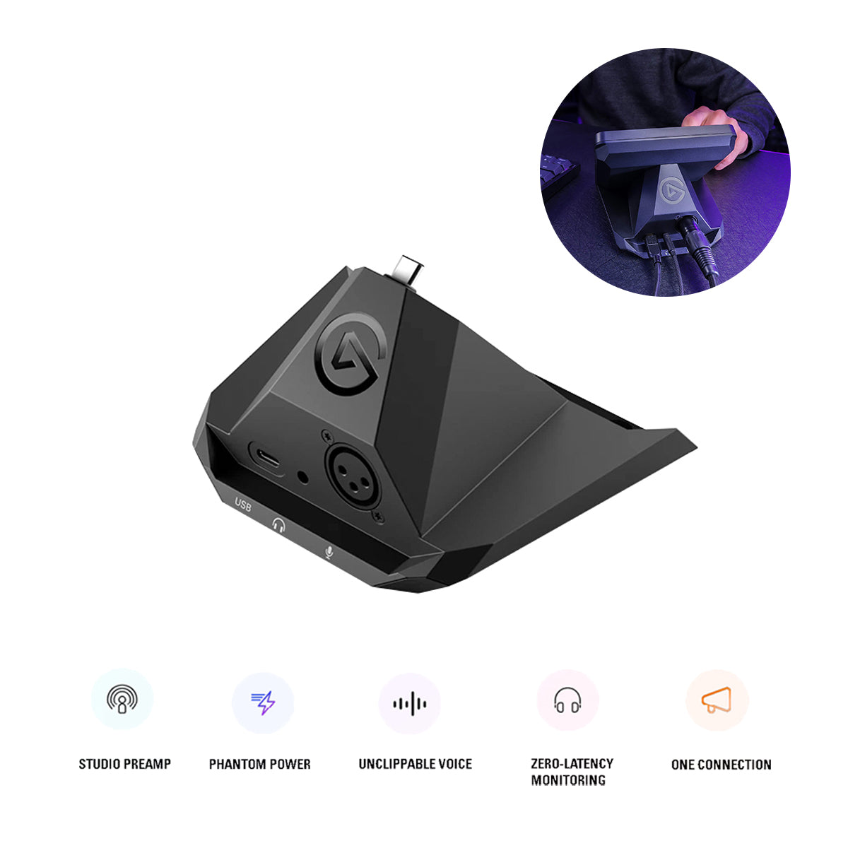 Elgato XLR Dock MK.2 Mic Interface for Stream Deck+ (10GBQ9901)