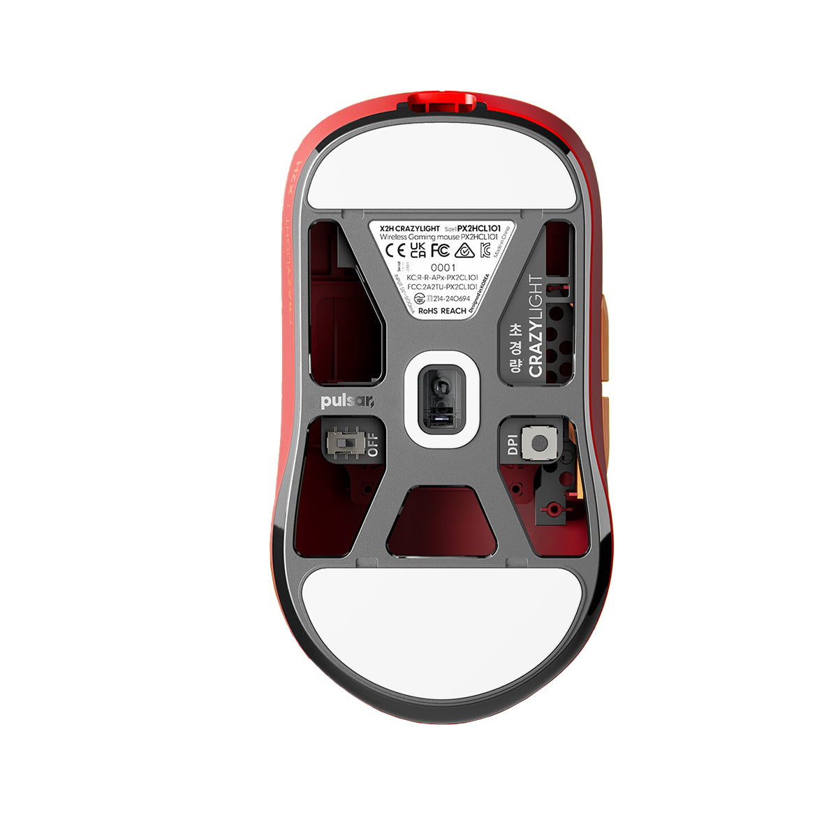 Pulsar X2H CrazyLight 8K Polling Rate eSports Gaming Mouse Medium