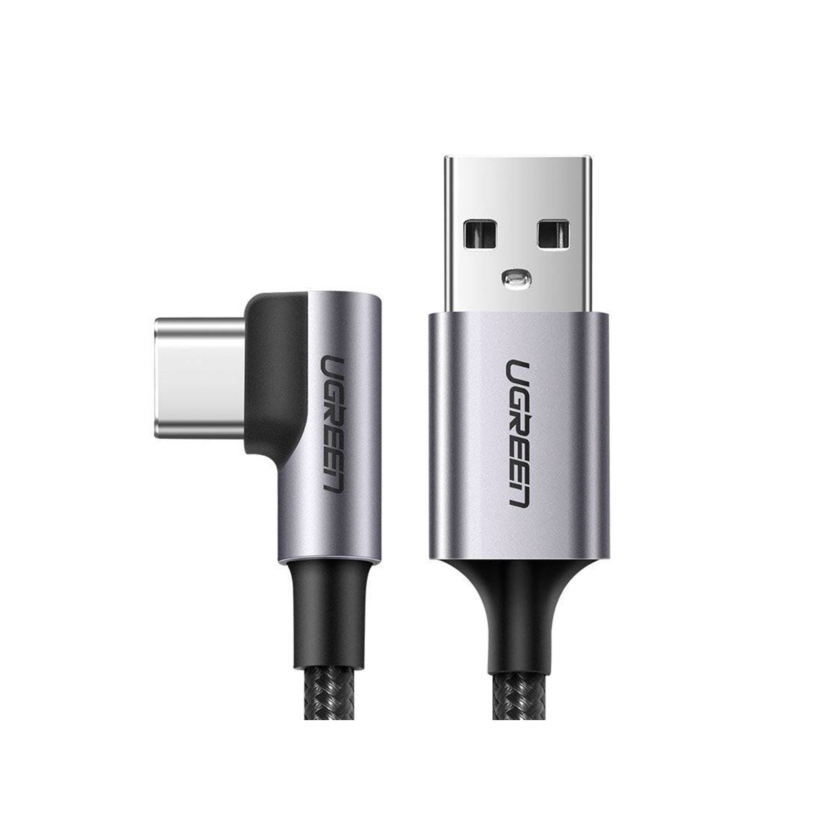 Ugreen Right Angle USB-A to USB-C Data Cable - 2m (Space Gray) (US284/50942)
