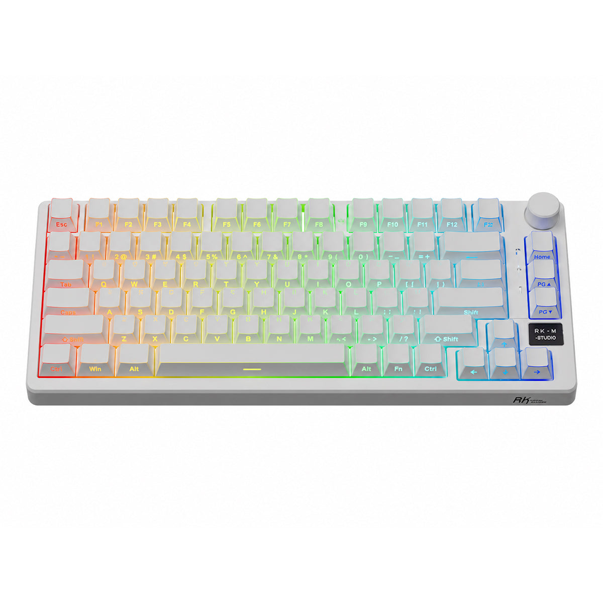 Royal Kludge RK-M75 Tri-Mode RGB 81 Keys Hot-Swappable Mechanical Keyboard Aurora (Creamy Switch)