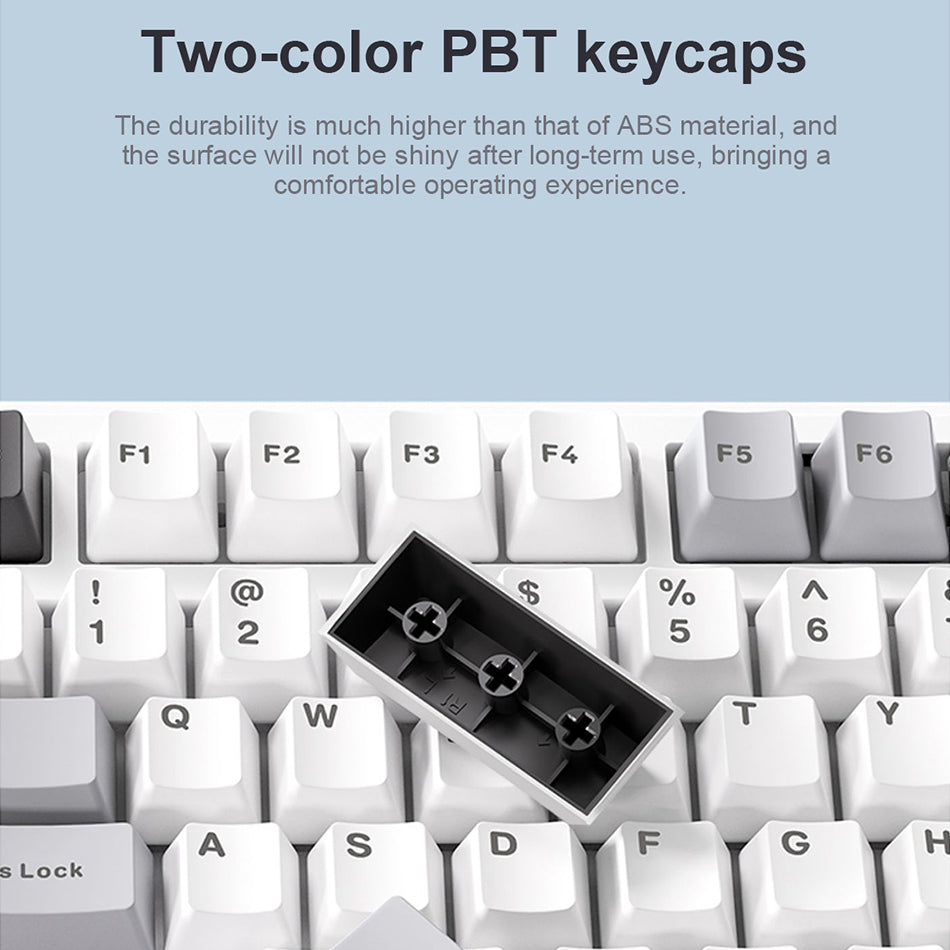 Aula F99 RGB Tri-Mode Type-C 98% 99-Key Gasket Structure Hot-Swap Mechanical Gaming Keyboard