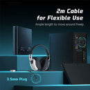 Baseus Bowie GoPlay 1 Max Gaming Wired Headphone with Detachable Microphone (Moon White)