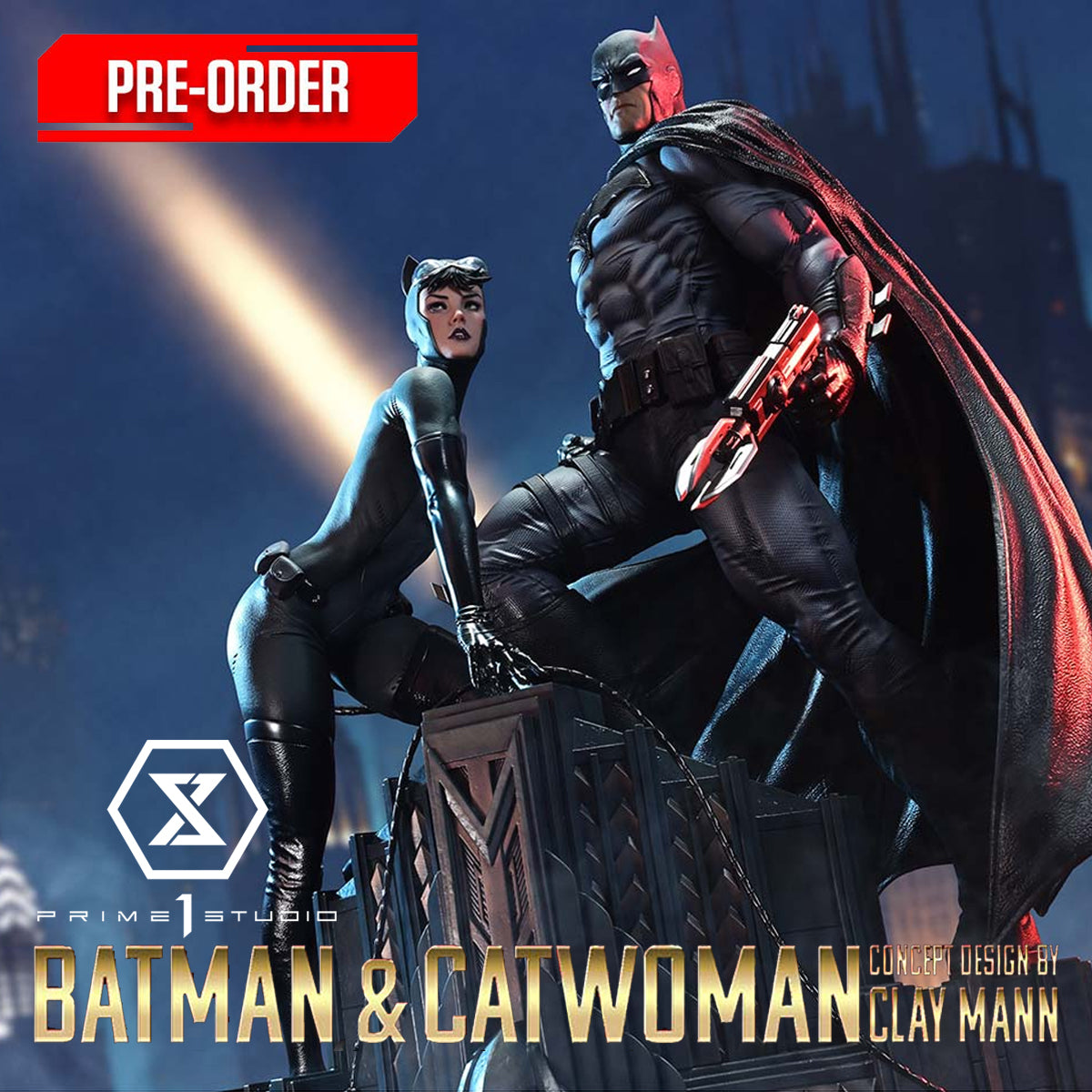 Ultimate Premium Masterline Batman (Comics) Batman & Catwoman (Concept Design by Clay Mann)