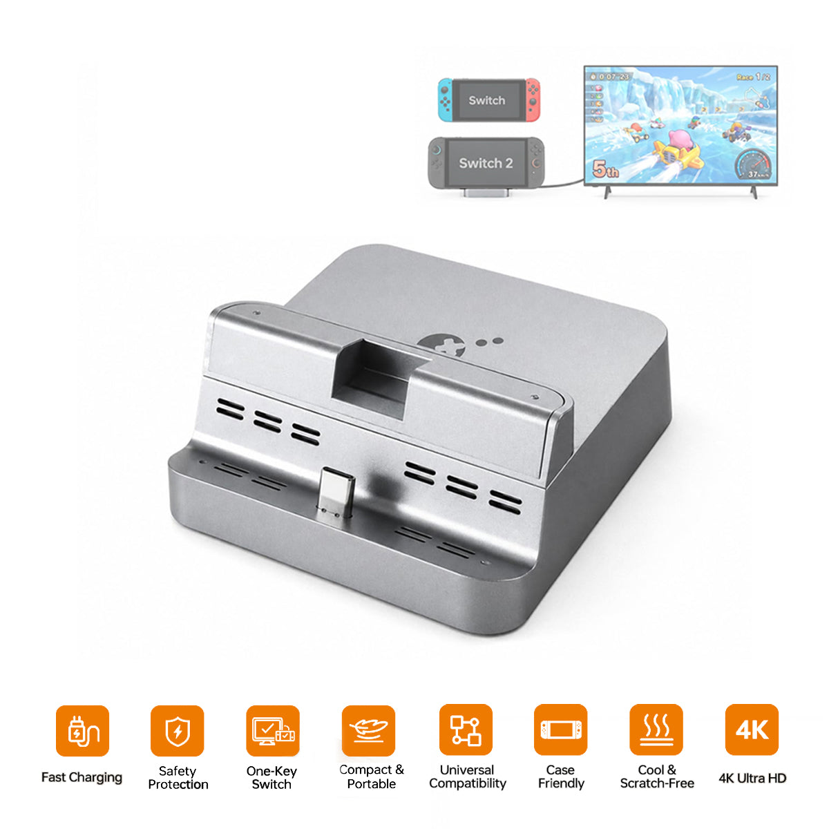 Gulikit Dock for Nintendo Switch 1/Switch 2