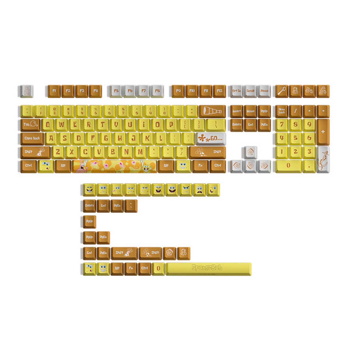 Akko Spongebob Keycap Set JDA Profile 138 KEYS