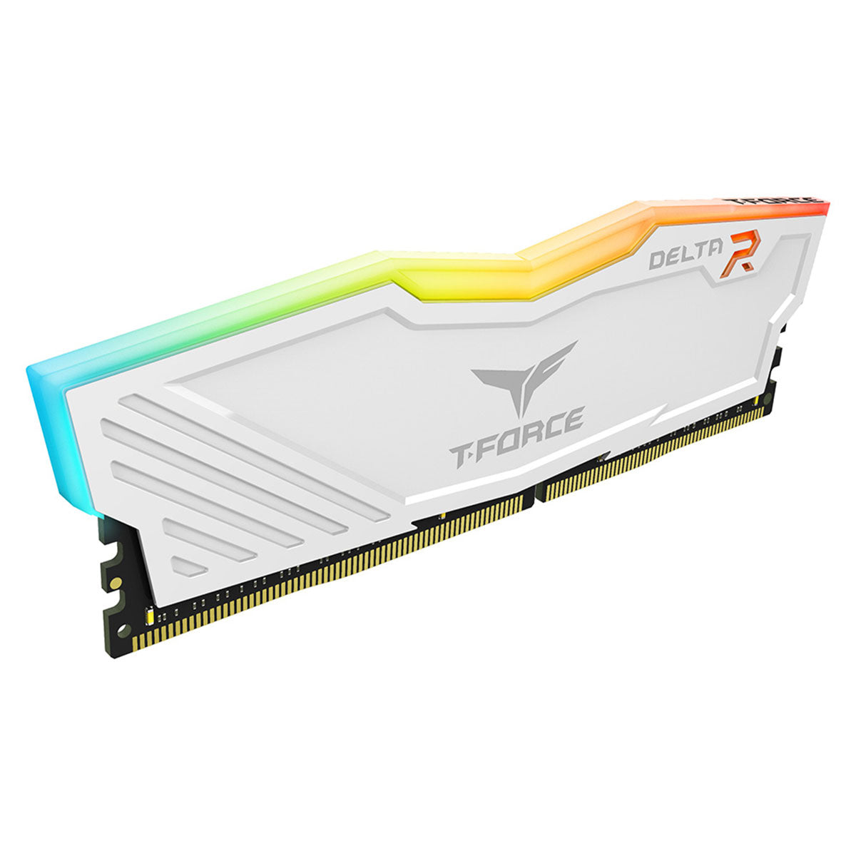 TeamGroup T-Force Delta RGB DDR4 16GB (2X8GB) 3200MHz CL16-18-18-38 1.35V Gaming Desktop Memory (Black, White)