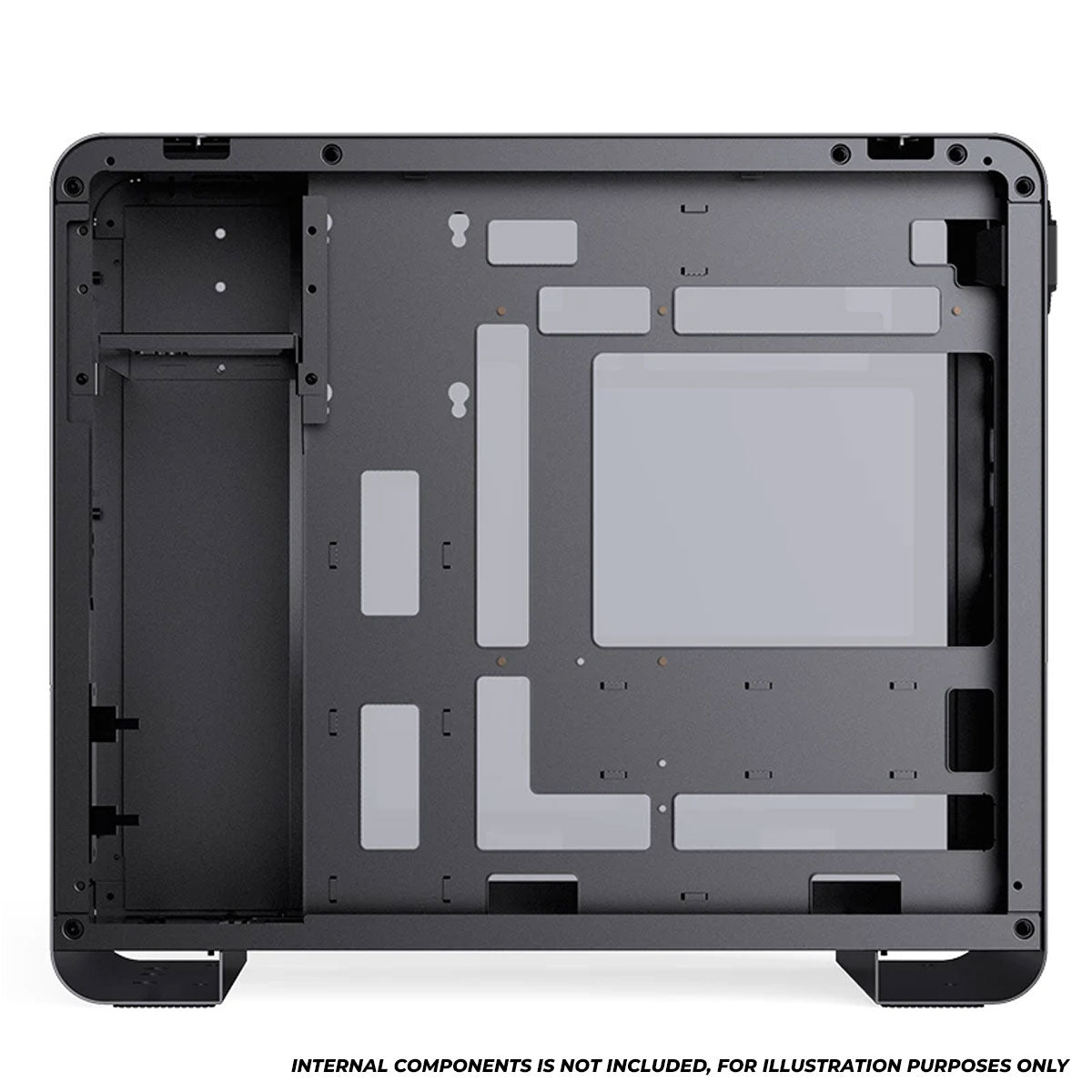 Jonsbo U4 Mini M-ATX Computer Case (Black, White)