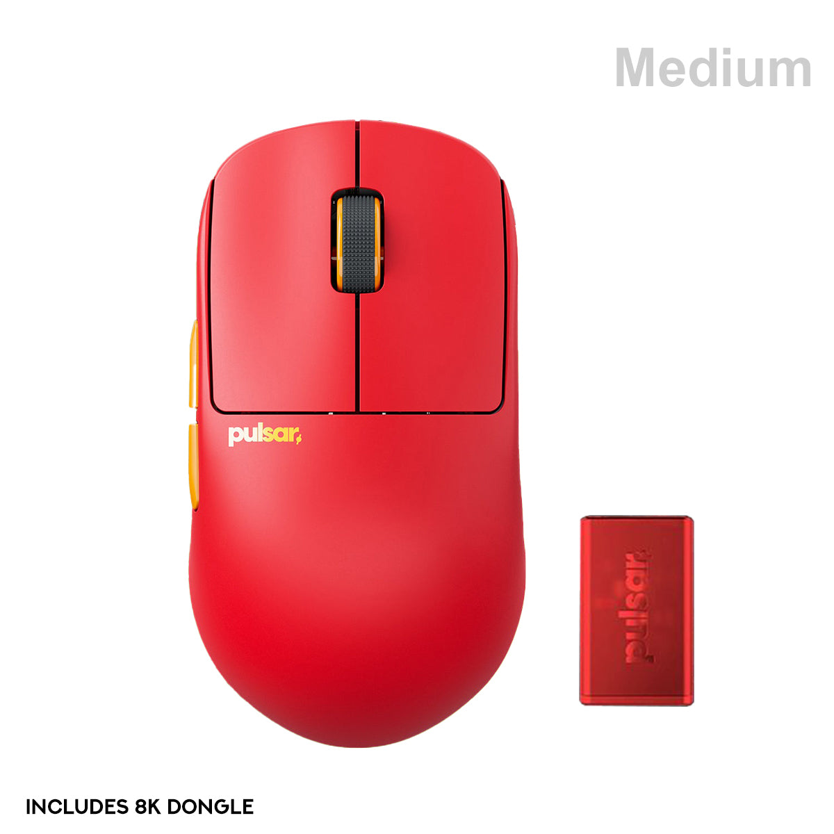 Pulsar X2H CrazyLight 8K Polling Rate eSports Gaming Mouse Medium (Volcano) (PX2HCL203)