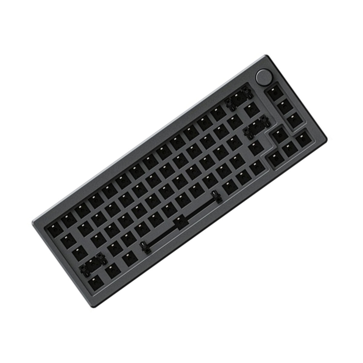 AKKO MOD008 RGB Hot-Swappable Mechanical Keyboard DIY Kit With Gasket Mount Structure (Space Gray)