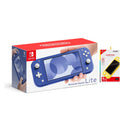 Nintendo Switch Lite Console Blue + Dobe NSW Glass Film (TNS-19118A) Bundle