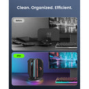 Transnovo 4-in-1 Cylindrical Charging Station with RGB Light for Nintendo Switch 2 Joy-Pad (Black)