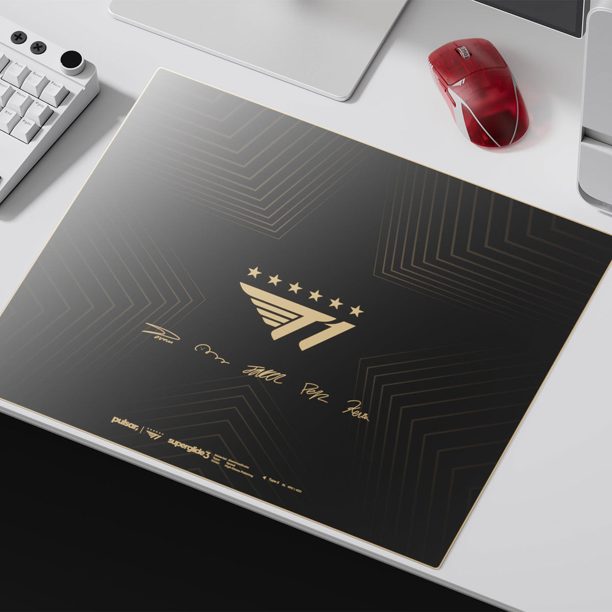 Pulsar Superglide3 Glass Mouse Pad T1 Edition Golden Ascent