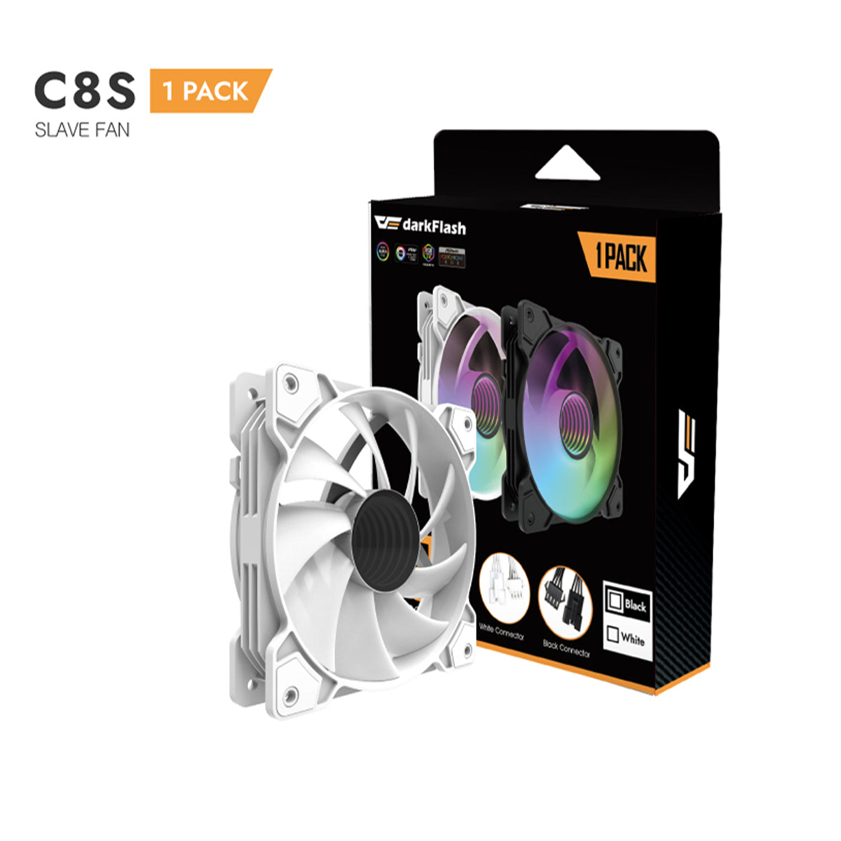 DarkFlash C8S ARGB Cooling Case Fan - 1 Pack | DataBlitz