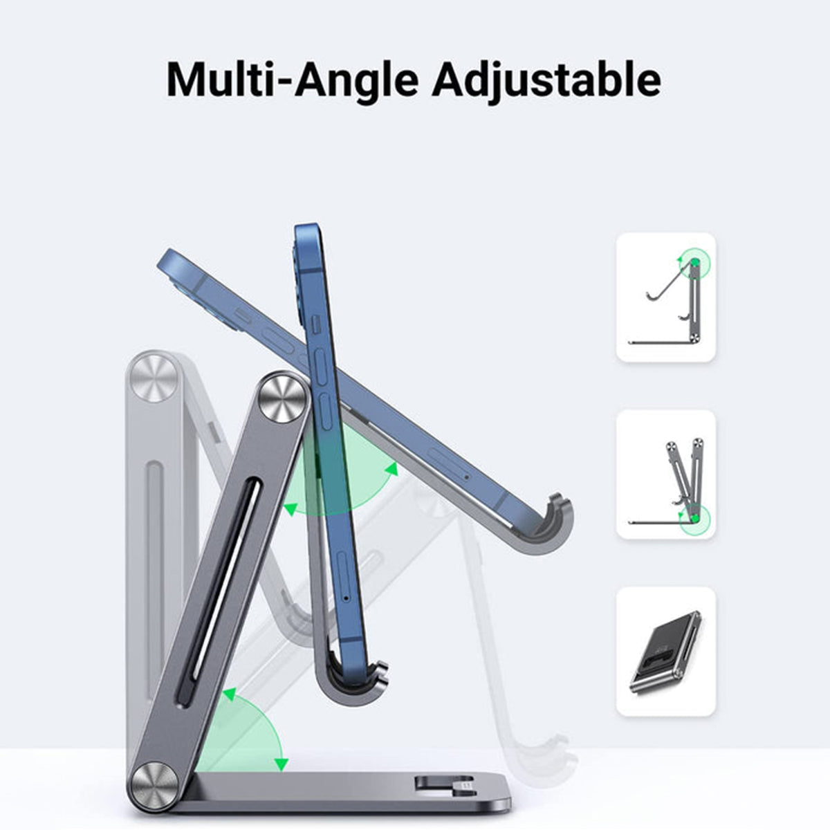 Ugreen Multi-Adjustable Metal Phone Holder with Roller (LP263/80708)