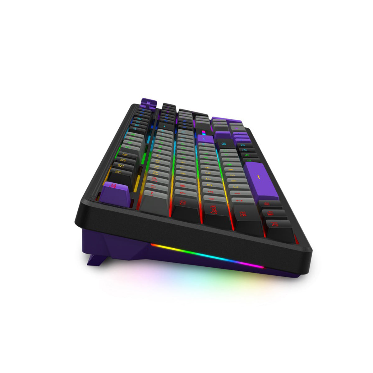 E-Yooso Z-104 Rainbow Light Wired Mechanical Keyboard Grey/Black/Purple (Silverwood Switch)