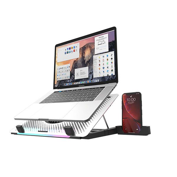 Darkflash G200 Plus Lightstrip Laptop Cooler (Silver)