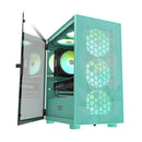 Darkflash DLM 21 Mesh mATX PC Gaming Case (Neo Mint)