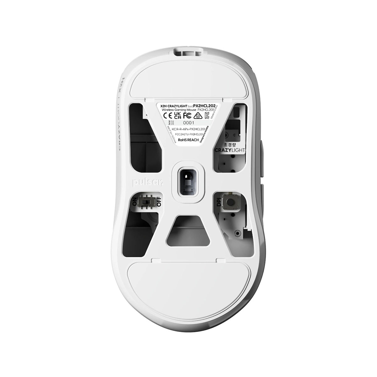Pulsar X2H CrazyLight 8K Polling Rate eSports Gaming Mouse Size 2