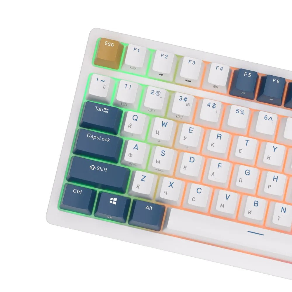 Royal Kludge RK98 Tri-Mode RGB 100 Keys Hot Swappable Mechanical Keyboard Klein Blue
