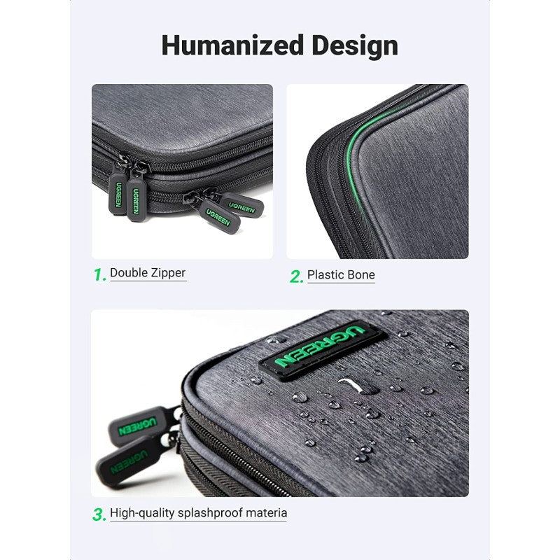 Ugreen Electronics Travel Organizer (Gray) (LP139/50147)