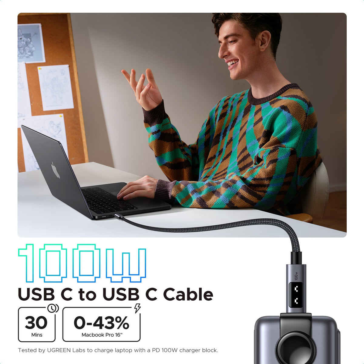 Ugreen Uno USB-C To USB-C PD 100W Fast Charging Cable