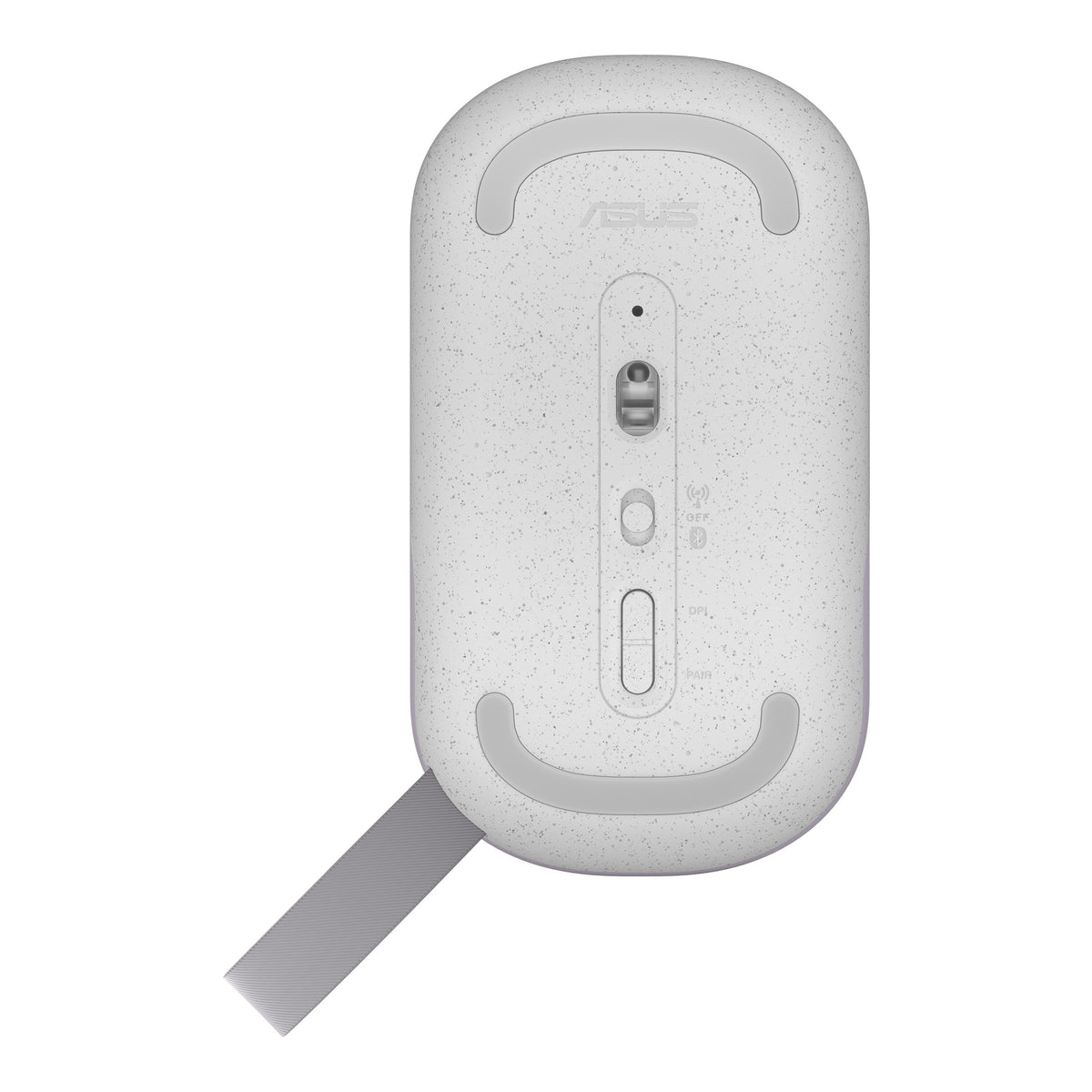 Asus Marshmallow MD100 Portable Wireless Mouse (Mist Purple) + Brave Green Cover