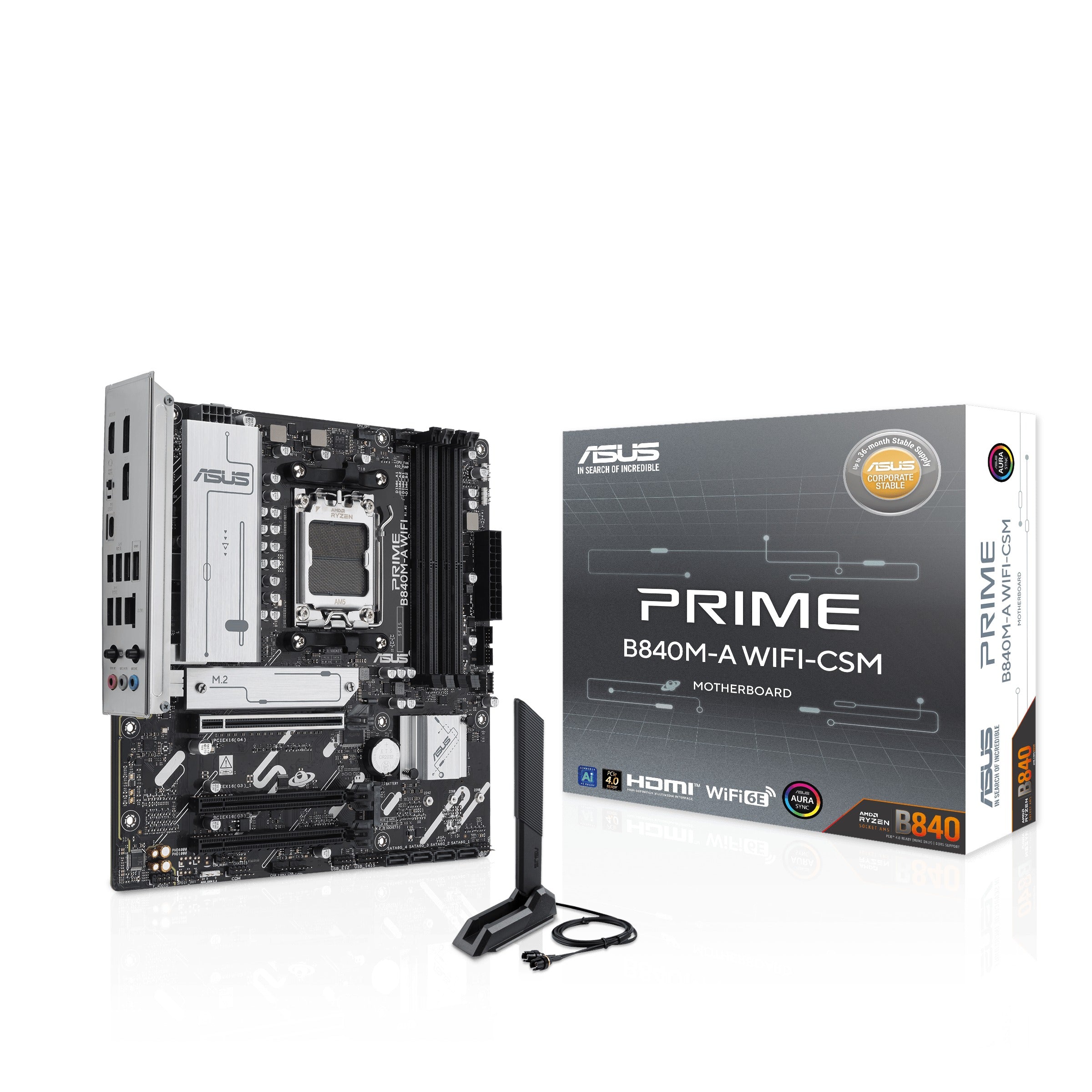 Asus Prime B840M-A WiFi-CSM AM5 DDR5 Motherboard