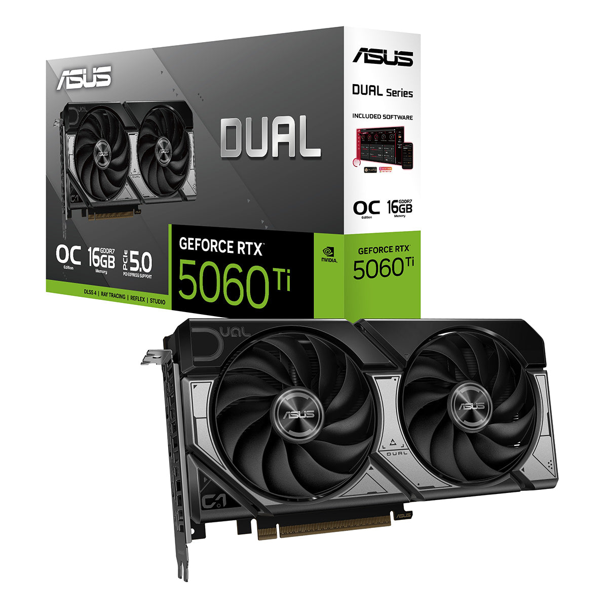 Asus Dual GeForce RTX 5060 Ti OC 16GB GDDR7 Graphics Card