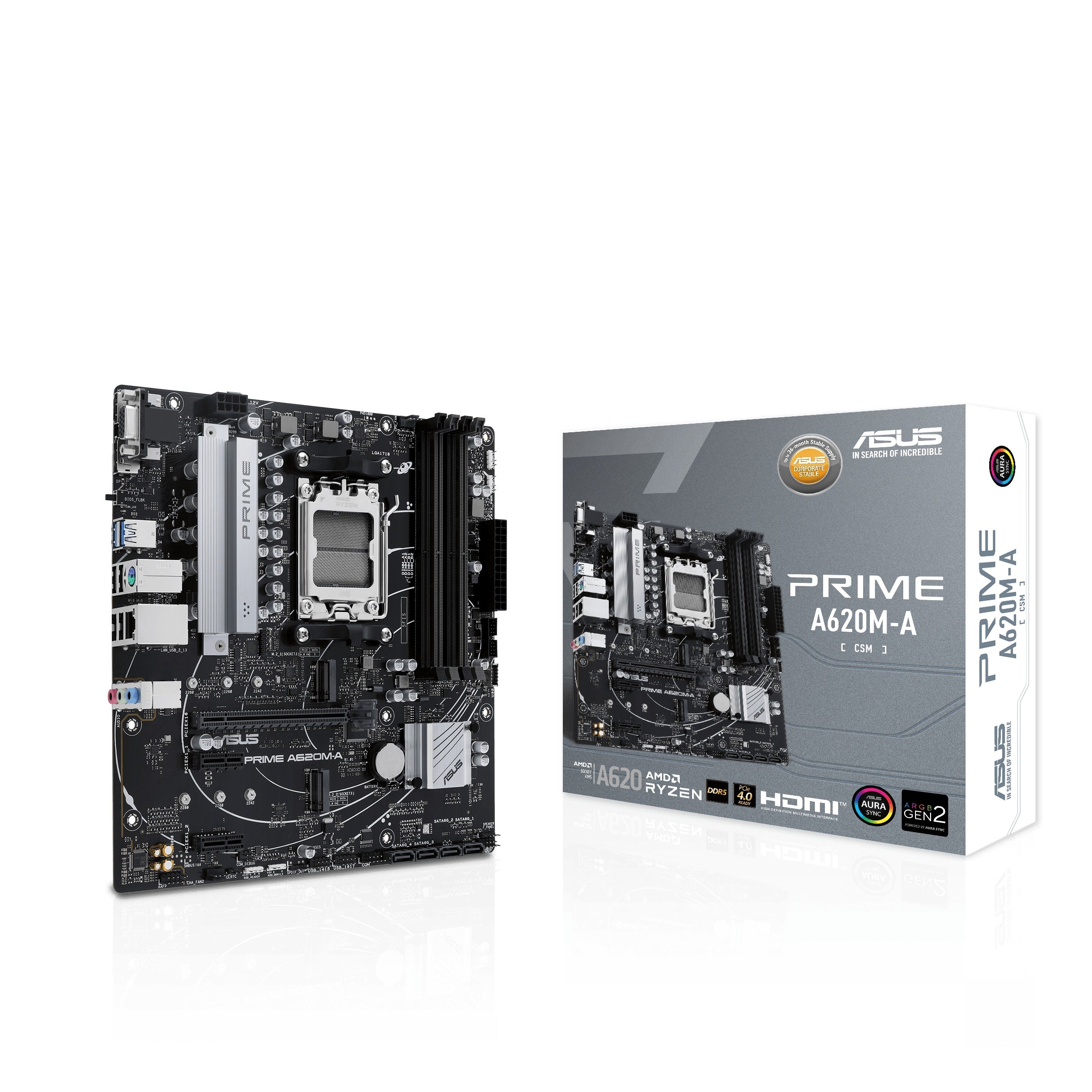 Asus Prime A620M-A-CSM AMD AM5 Motherboard