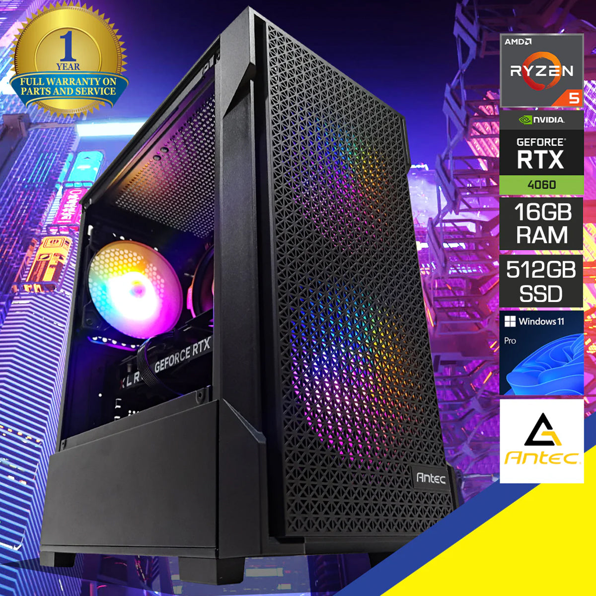 Alpha VX100M Black Desktop Gaming PC