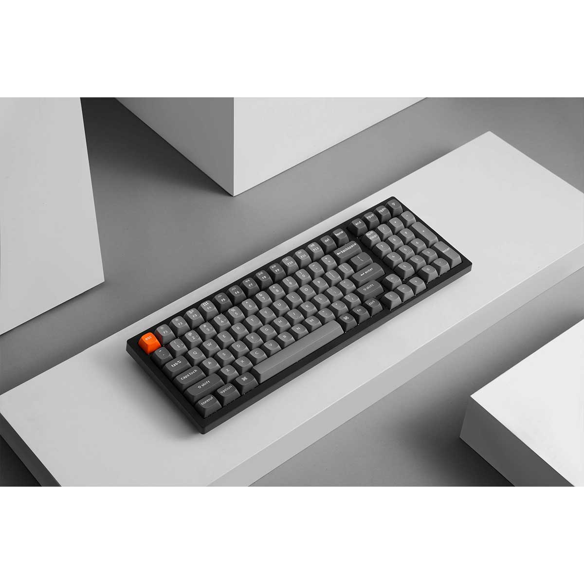 Keychron K4 Max QMK Fully Assembled White Backlight 96% Wireless Mechanical Keyboard - Black (Super Red Switch, Super Brown Switch) (K4M-A1, K4M-A3)