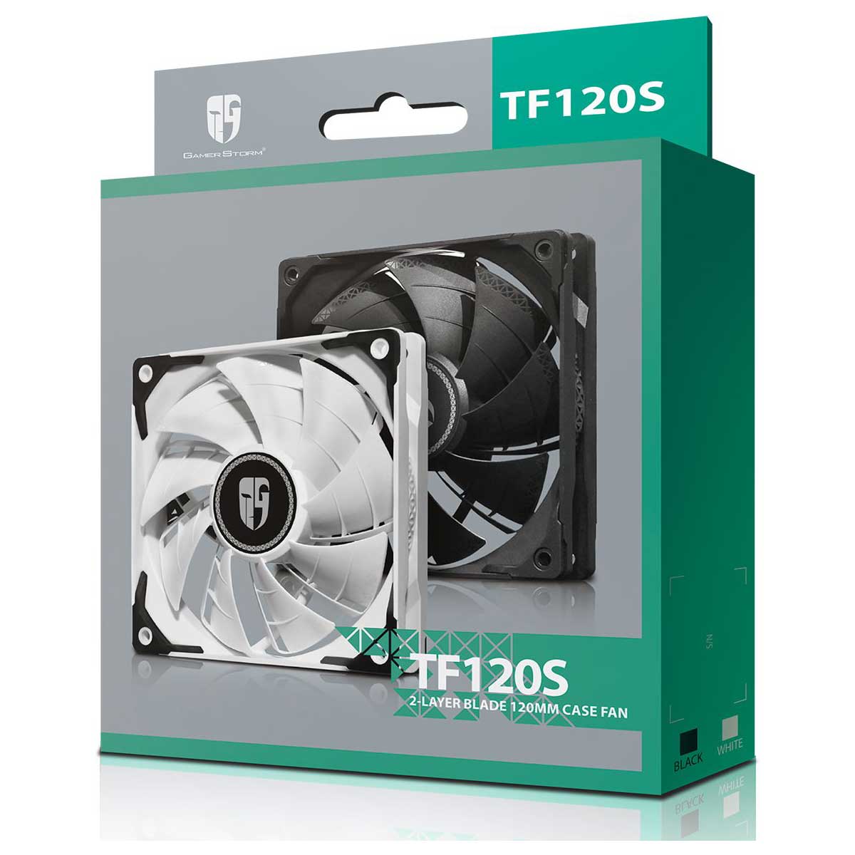 DEEPCOOL TF120S 2-Layer Blade 120MM Case Fan (White) (DP-GS-H12FDB-TF120S-WH)