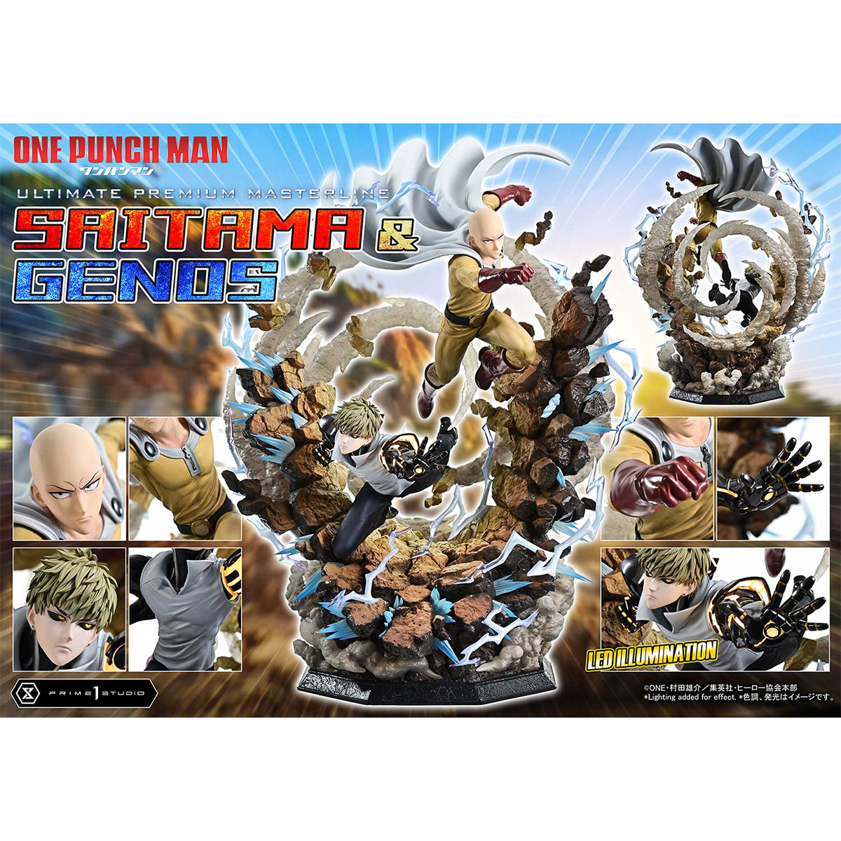 Ultimate Premium Masterline One-Punch Man Saitama & Genos | DataBlitz