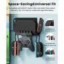 Transnovo Wall Mount with 5 Game Card Storage Slots & 4 Joy-Pad Bracket & Controller Holder