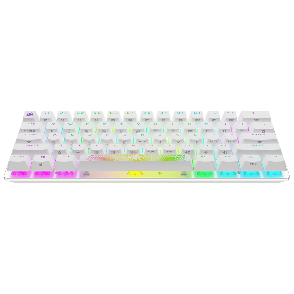 Corsair K70 Pro Mini Wireless 60% Mechanical Cherry MX Speed Switch Gaming Keyboard With RGB Backlighting (White) - DataBlitz
