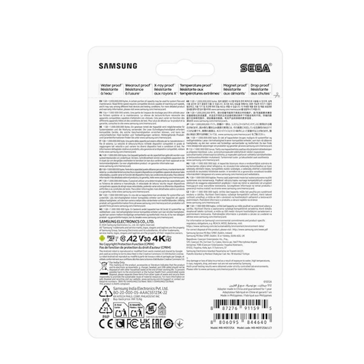 Samsung Pro Plus Sonic The Hedgehog UHS-I 180MB/s Read microSDXC Card with Adapter (512GB, 1TB)