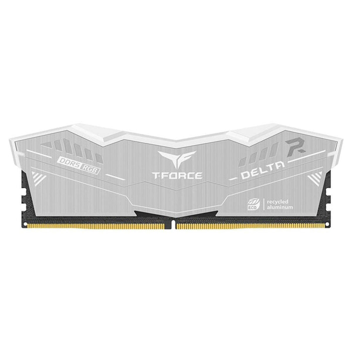 TeamGroup T-Force Delta RGB Eco DDR5 64GB (2x32GB) 6000MHz CL38-46-46-84 1.35V Gaming Desktop Memory (Silver)