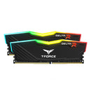 TeamGroup T-Force Delta RGB DDR4 16GB (2X8GB) 3200MHz CL16-18-18-38 1.35V Gaming Desktop Memory (Black, White)
