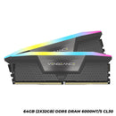 Corsair Vengeance RGB 64GB (2x32GB) DDR5 DRAM 6000MT/s CL30 AMD EXPO & Intel XMP Memory Kit (Cool Grey)