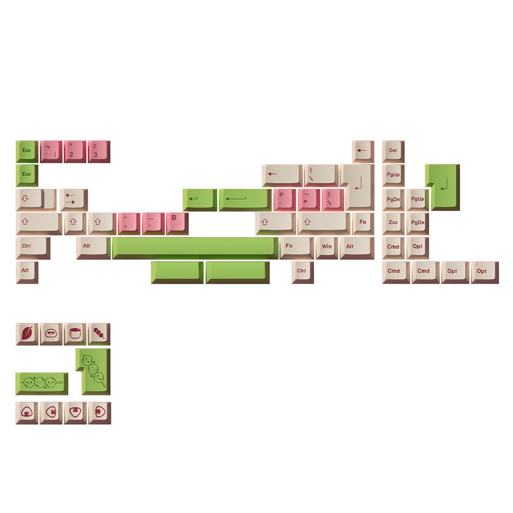 Akko Mochi & Dango Keycap Set 170-Keys