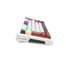 E-Yooso Z-82 RGB 81-Keys Wired Hot-Swappable Mechanical Keyboard White/Red/Black (Silverwood Switch)