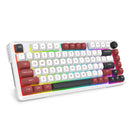 E-Yooso Z-82 RGB 81-Keys Wired Hot-Swappable Mechanical Keyboard White/Red/Black (Silverwood Switch)